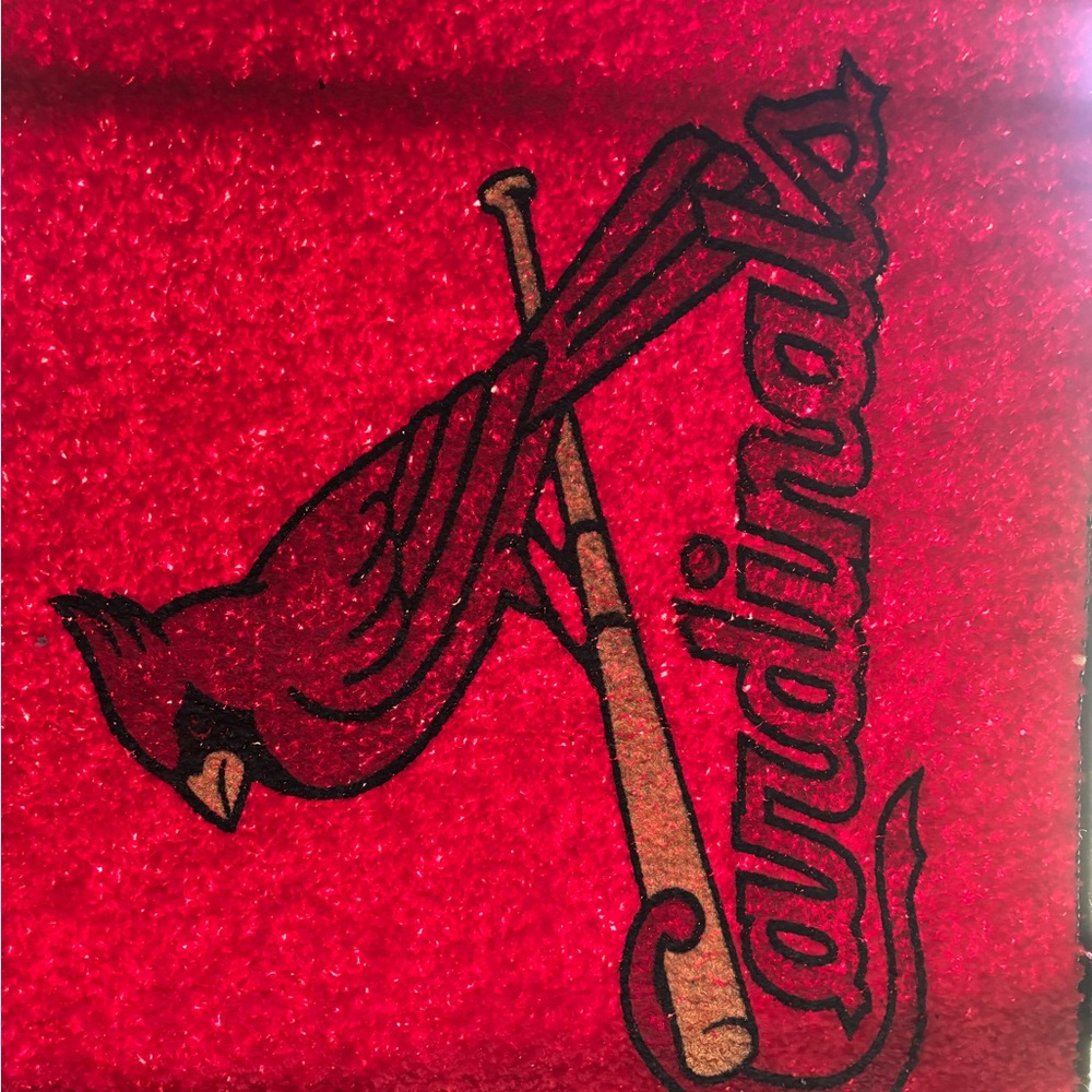 Cardinals Red Door Mat